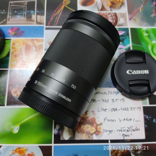ขาย Canon lens m 18-150 is stm (เทรินได้ครับ)